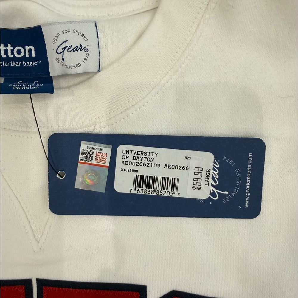 White Dayton large Sweatshirt - Picture 3 of 5